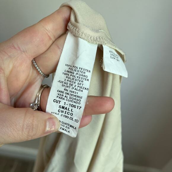 Vintage Y2K My Michelle Pink Rose Floral Asymmetrical Lettuce Hem Skirt Sz S - Picture 7 of 8